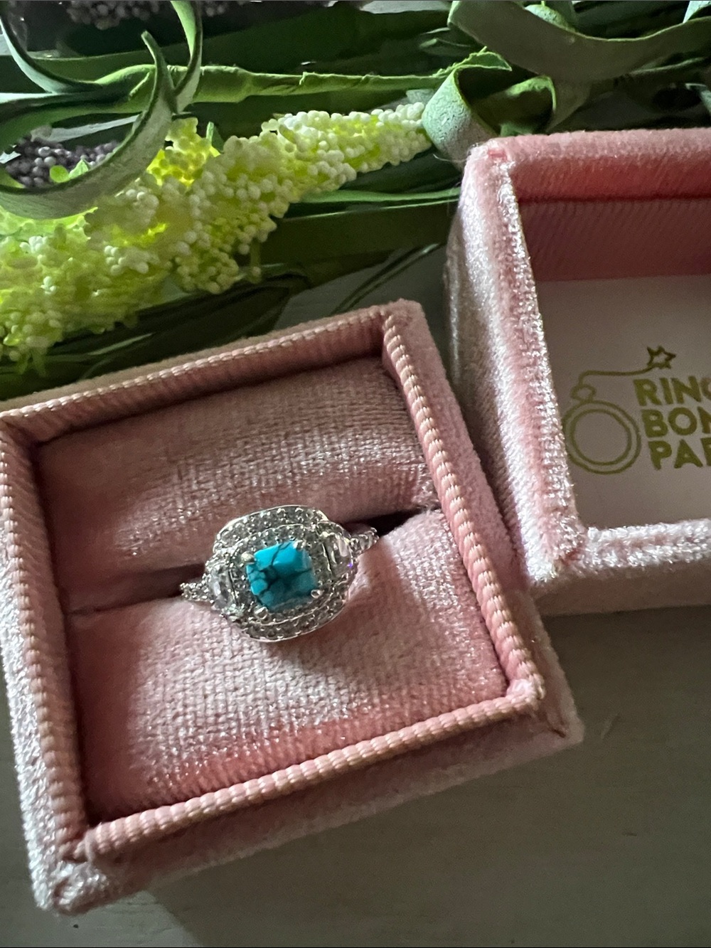 Bomb Party KIDS ring Turquoise
